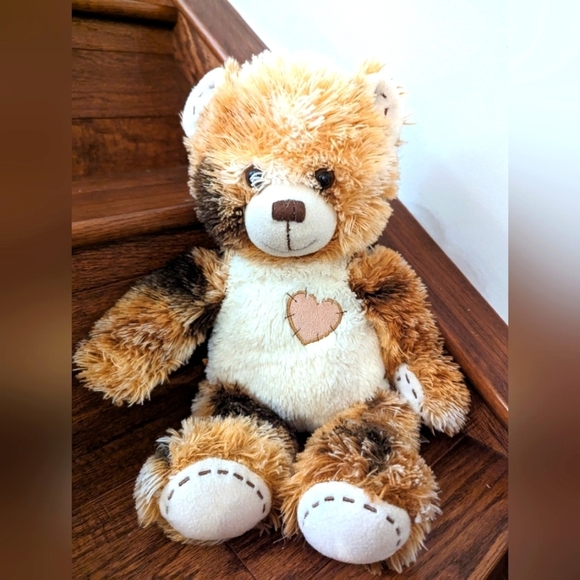 BUILD A BEAR WORKSHOP Champ IV 17" Mocha Brown Calico Bear - Picture 1 of 10